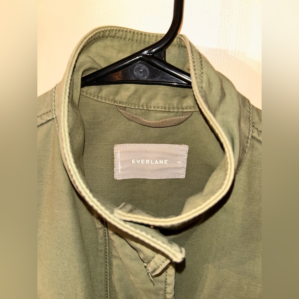 EVERLANE | army green utility chore coat | 100% cotton | XS - Picture 4 of 7